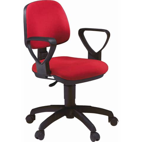 Sedia operativa girevole Unisit Atlas A41B Eco smart rosso