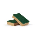 Sponge with abrasive Perfetto factory Pro 800 sponge tobacco/green abrasive