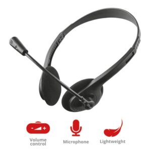 Cuffie con microfono TRUST Primo Chat nero