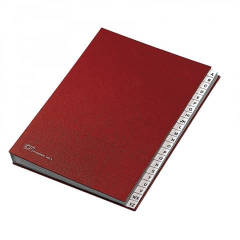 Classificatore alfabetico FRASCHINI 24x34 cm in cartoncino con 22 scomparti