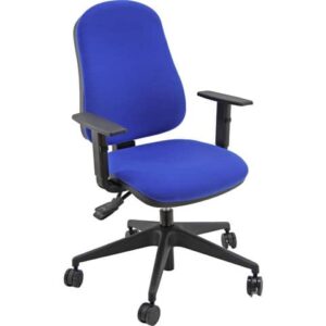 Sedia operativa girevole Unisit Simple SISY Eco Smart - rivestimento Eco blu -