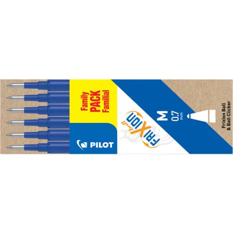 Refill sfera Pilot Frixion Ball e Clicker  0,7 mm blu