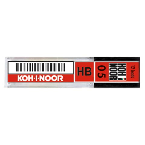 Astuccio 12 mine HB per portamine KOH-I-NOOR 0,5 mm -