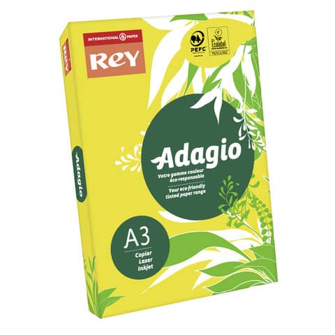 Carta colorata A3 Sylvamo Rey Adagio 160 g/m² giallo intenso 66 -