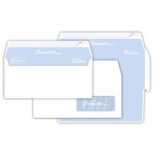 Buste con finestra Pigna Envelopes Silver80 80 g/m² 110x230 mm bianco