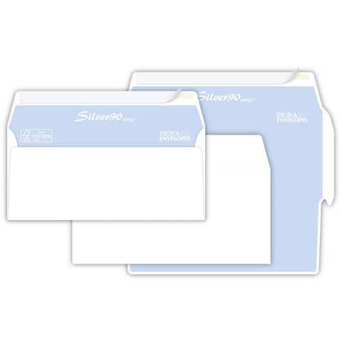 Buste senza finestra Pigna Envelopes Silver90 90 g/m² 110x230 mm bianco