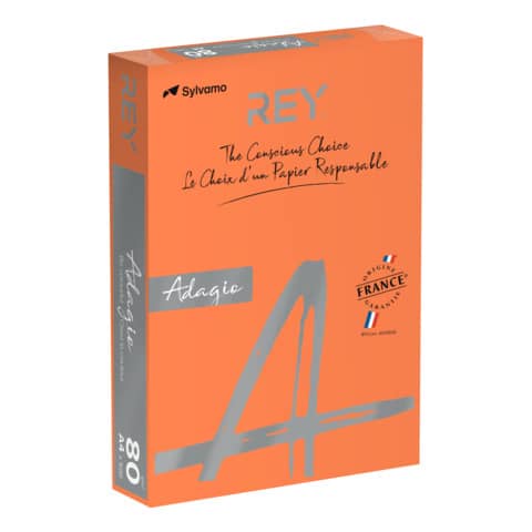 Carta colorata A4 Sylvamo Rey Adagio 80 g/m² arancio 21 -