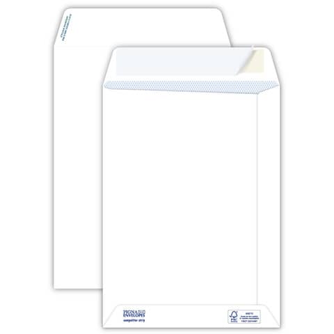 Pigna Envelopes Competitor strip 80 gsm self-adhesive white removable sack envelopes