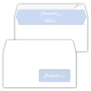 Buste con finestra Pigna Envelopes Silver90 Strip 90 g/m² 110x230 mm bianco