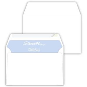 Windowless envelopes Pigna Envelopes Silver80 Strip 80 gsm 120x180 mm white