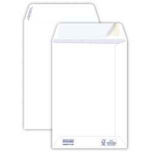 Buste a sacco bianche autoad. removibili Pigna Envelopes Competitor strip 80 g/m²
