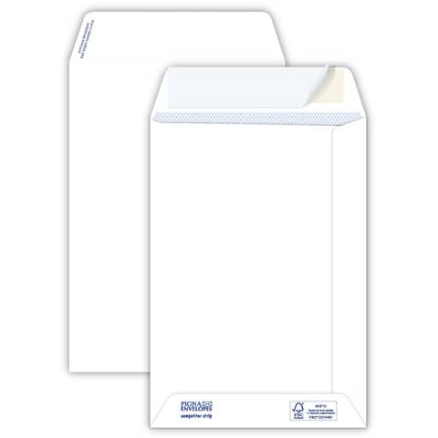 Pigna Envelopes Competitor strip 80 gsm self-adhesive white removable sack envelopes