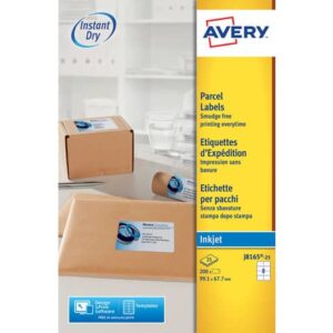 Etichette bianche per pacchi AVERY QuickDRY 99,1x67,7 mm - 8 et/foglio -
