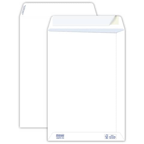 Pigna Envelopes Competitor strip 80 gsm self-adhesive white removable sack envelopes