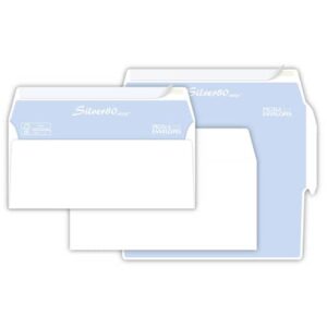 Windowless envelopes Pigna Envelopes Silver80 80 gsm 110x230 mm white