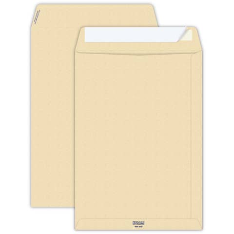 Self-adhesive Pigna Envelopes Multi strip kraft havana 100