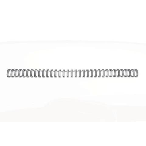 Spirali metalliche a 34 anelli GBC WireBind W18 12 mm a4 nero