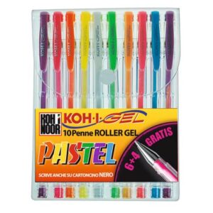 Penne gel KOH-I-NOOR 0,7mm colori pastello assortiti