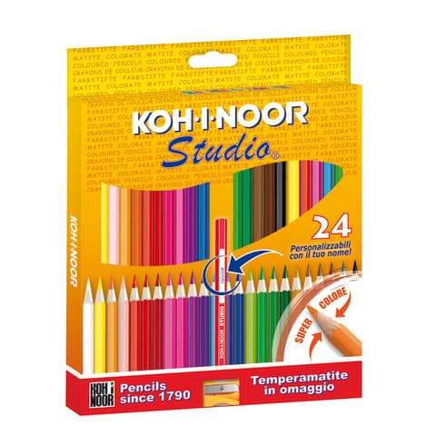 KOH-I-NOOR Wooden coloured pencil case