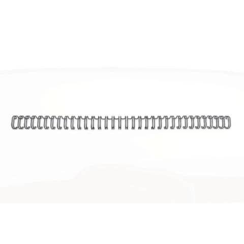 Spirali metalliche a 34 anelli GBC Wirebind 8 mm a4 nero