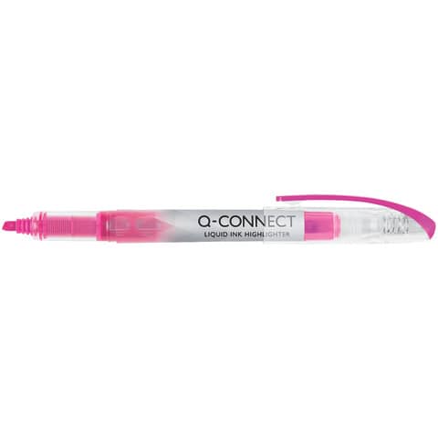 Evidenziatore a penna Q-Connect 1-4 mm rosa