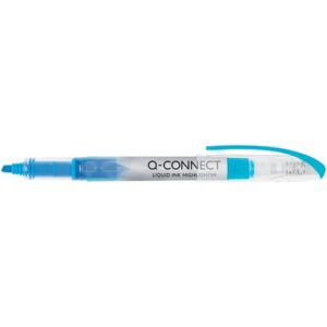 Evidenziatore a penna Q-Connect 1-4 mm blu