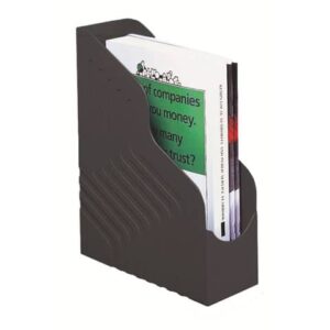 King Mec Magazine Rack Jumbo - spine 10 cm black
