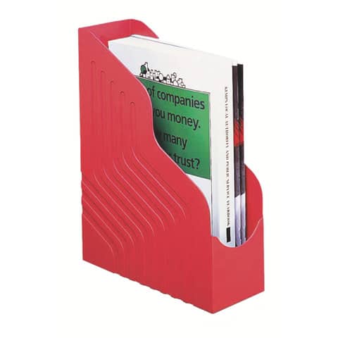 King Mec Magazine Rack Jumbo - back 10 cm red