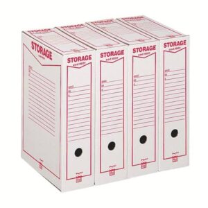 Scatola archivio King Mec Storage A4 9x33x23 cm bianco