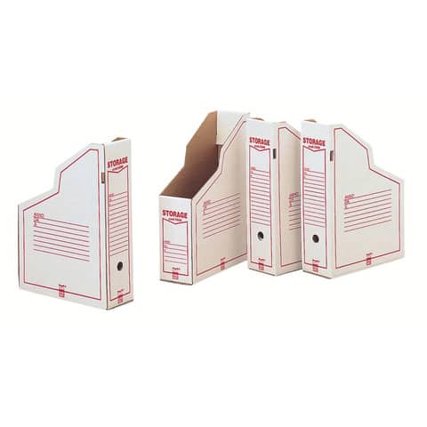 Portariviste King Mec bianco 9,3x35x26 cm -
