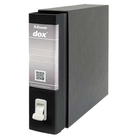 Registratore a leva DOX2 Protocollo 28,5x35 cm - dorso 8 cm nero