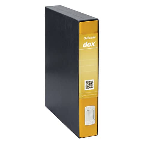 Registratore a leva DOX4 Commerciale 28,5x31,5 cm - dorso 5 cm giallo -