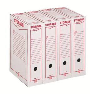 Scatola archivio King Mec Storage Legale 9x37x26 cm bianco