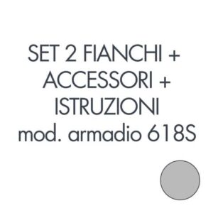Set 2 fianchi + accessori + istruzioni per l'uso per armadio tecnical 2 618S