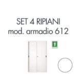 Set 4 ripiani per armadio Tecnical 2 612 612-BA BIANCO