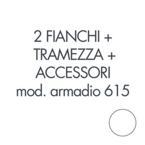 Set 2 fianchi + 1 tramezza + accessori + istruzioni per armadio Tecnical 2 615