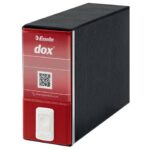 DOX3 Memorandum lever-arch files with 8 cm spine - format 23x18 cm red