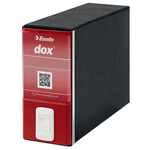 DOX3 Memorandum lever-arch files with 8 cm spine - format 23x18 cm red