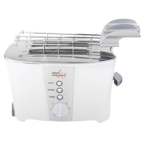 Melchioni White Double-Clip Toaster