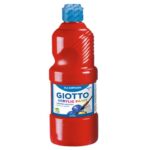 Tempera a base acrilica GIOTTO Acrylic Paint flacone 500 ml rosso