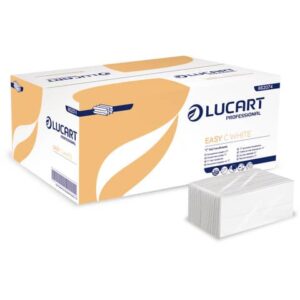 Asciugamani piegati a "C" Lucart Easy C White 1 velo