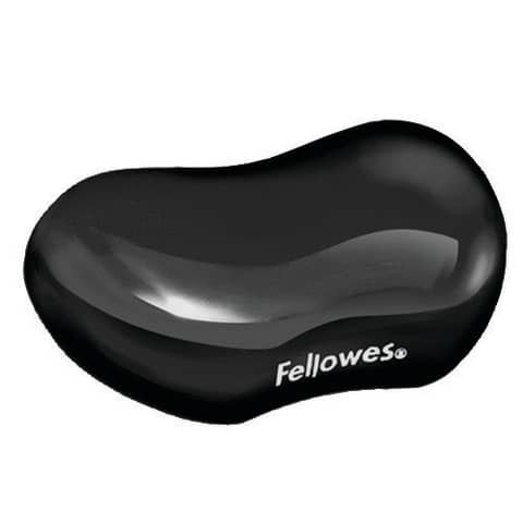 Supporto FELLOWES poggiapolsi Flex Crystal Gel 2,54x12,38x8,73 cm nero