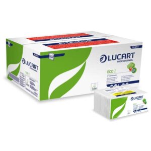 Asciugamani piegati a "Z" Lucart Eco Z 23x23,5 cm 2 veli