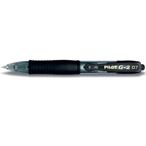 Roller gel a scatto ricaricabile Pilot G-2 Pixie 0,7 mm nero