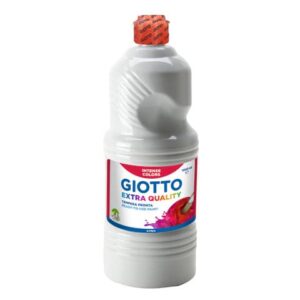 Tempera a base d'acqua GIOTTO Extra Quality flacone 1 lt bianco
