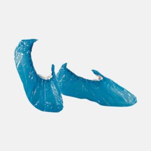 Icoguanti shoe covers with elastic ankle blue one-size-fits-all