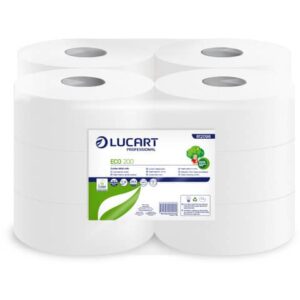Carta igienica Lucart Eco 200 m mini jumbo 2 veli