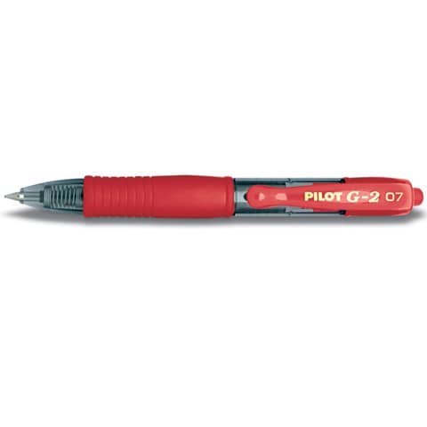 Roller gel a scatto ricaricabile Pilot G-2 Pixie 0,7 mm rosso