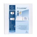 Raccoglitore personalizzabile Exacompta A4 maxi Kreacover® bianco 4 anelli a D