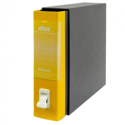 Lever-archival recorder DOX 1 Commercial 28,5x31,5 cm - spine 8 cm yellow